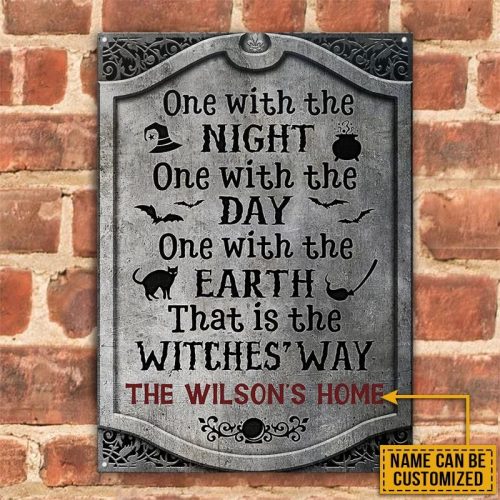 Personalized That Is The Witches Way Classic Metal Signs