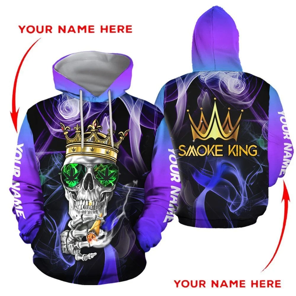 Smoke King Weed 3D hoodie