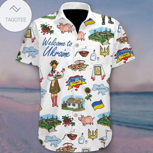 Welcome To Ukraine Ukrainian Summer Vacation Hawaiian Shirt - Hawaiian Shirt And Short