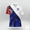 Australia Flag Golf 3D Polo Shirt a