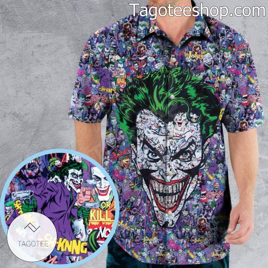 Joker Characters Pattern Hawaiian Shirt a