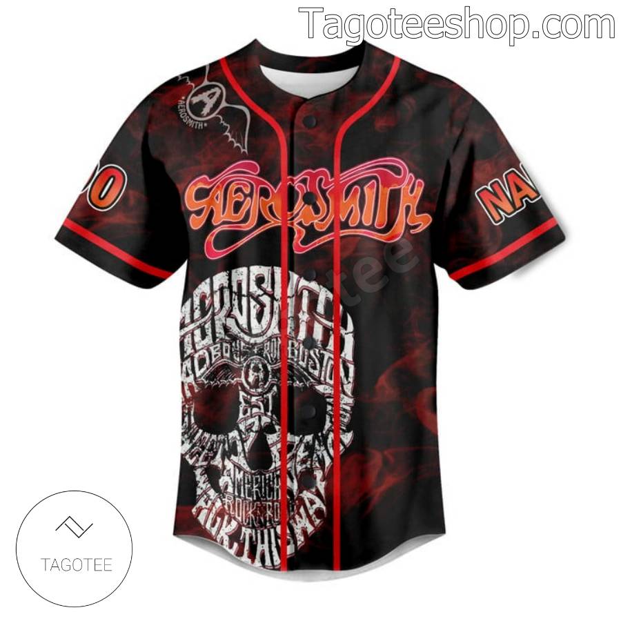 Aerosmith Peace Out Farewell Tour 2023 Baseball Button Down Shirts a