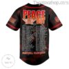 Aerosmith Peace Out Farewell Tour 2023 Baseball Button Down Shirts b