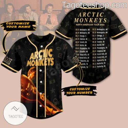 Arctic Monkeys Rock North American Tour 2023 Baseball Button Down Shirts