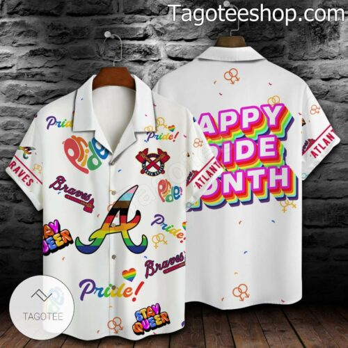 Atlanta Braves MLB Pride LGBTQ+ Short Sleeve Shirt