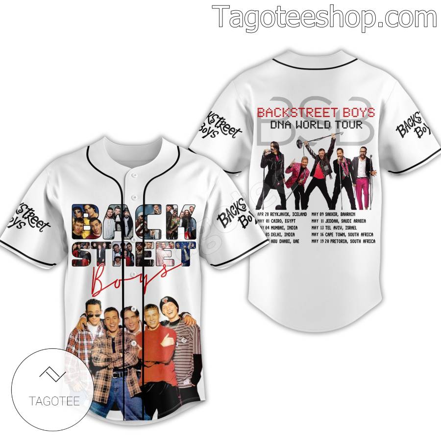 Backstreet Boys Dna World Tour Baseball Jersey a