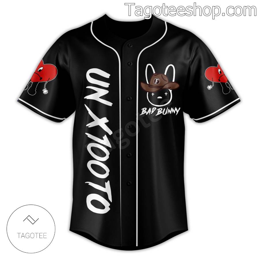 Bad Bunny Un X100to Baseball Jersey b