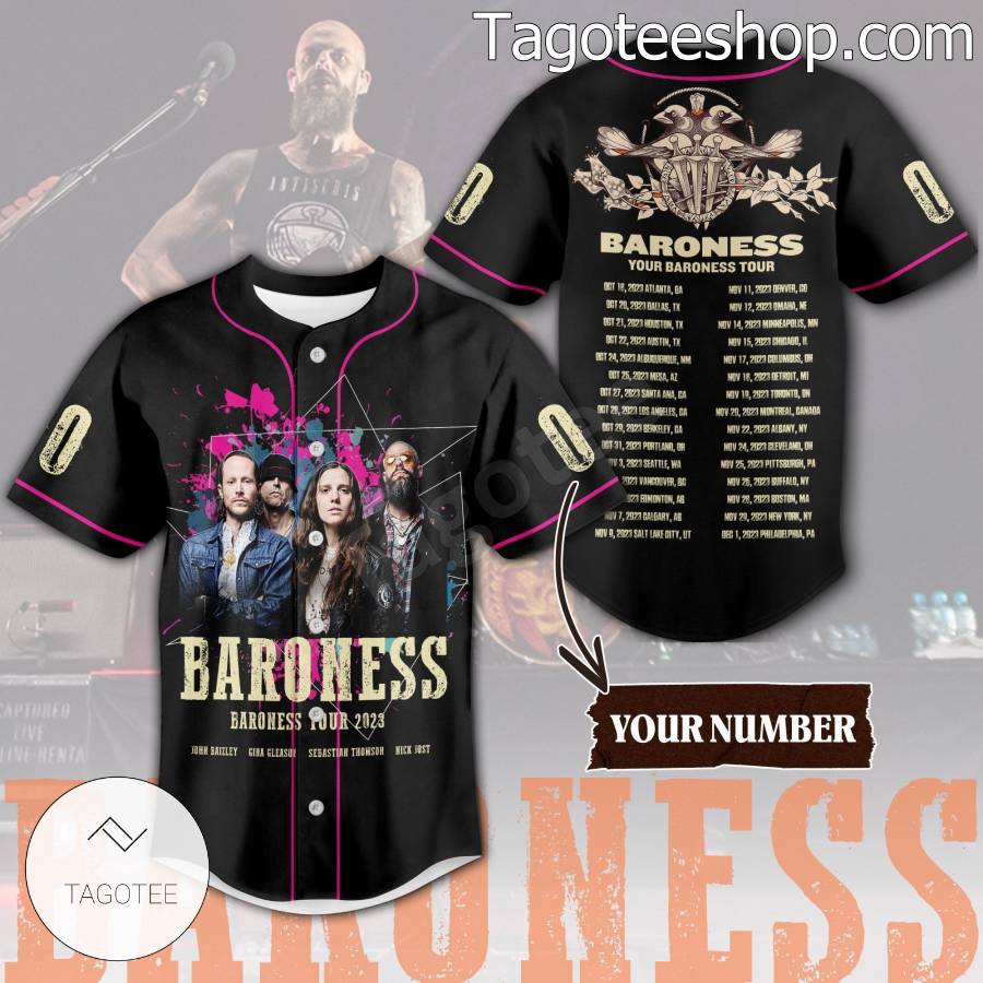 Baroness Tour 2023 Personalized Button Down Shirts