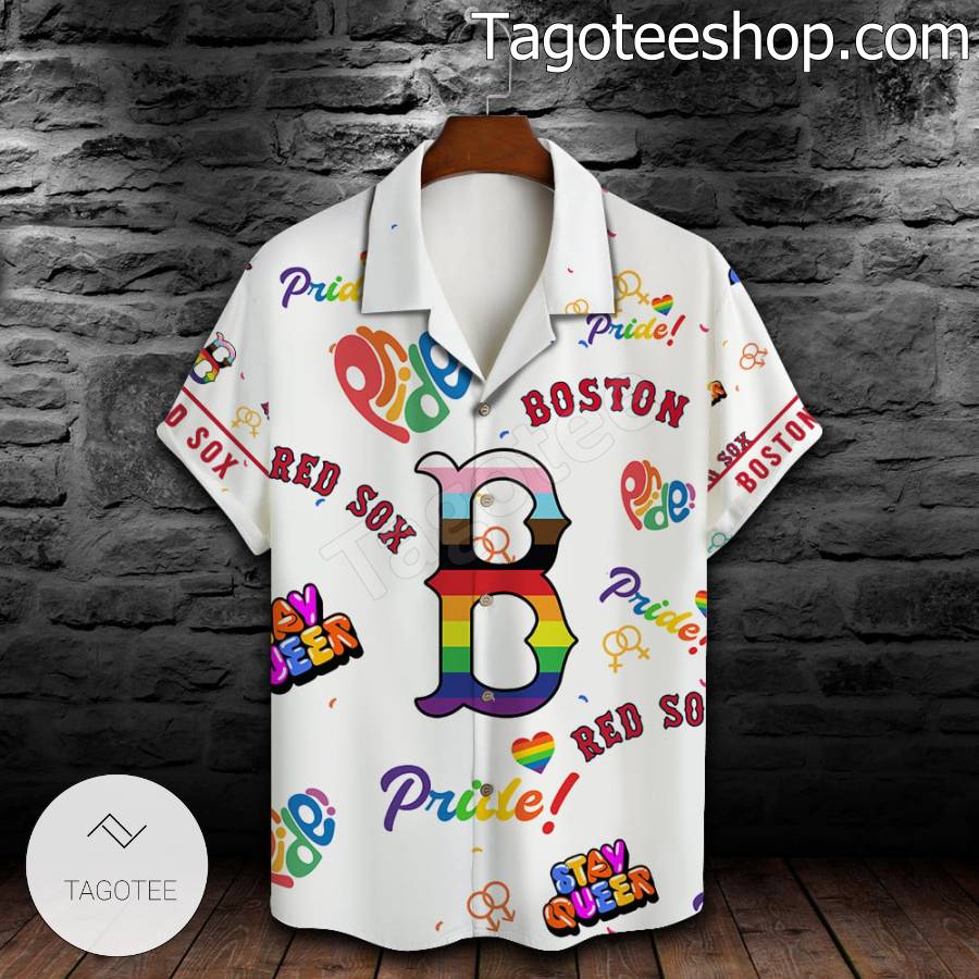 Boston Red Sox MLB Pride LGBTQ+ Short Sleeve Shirt a