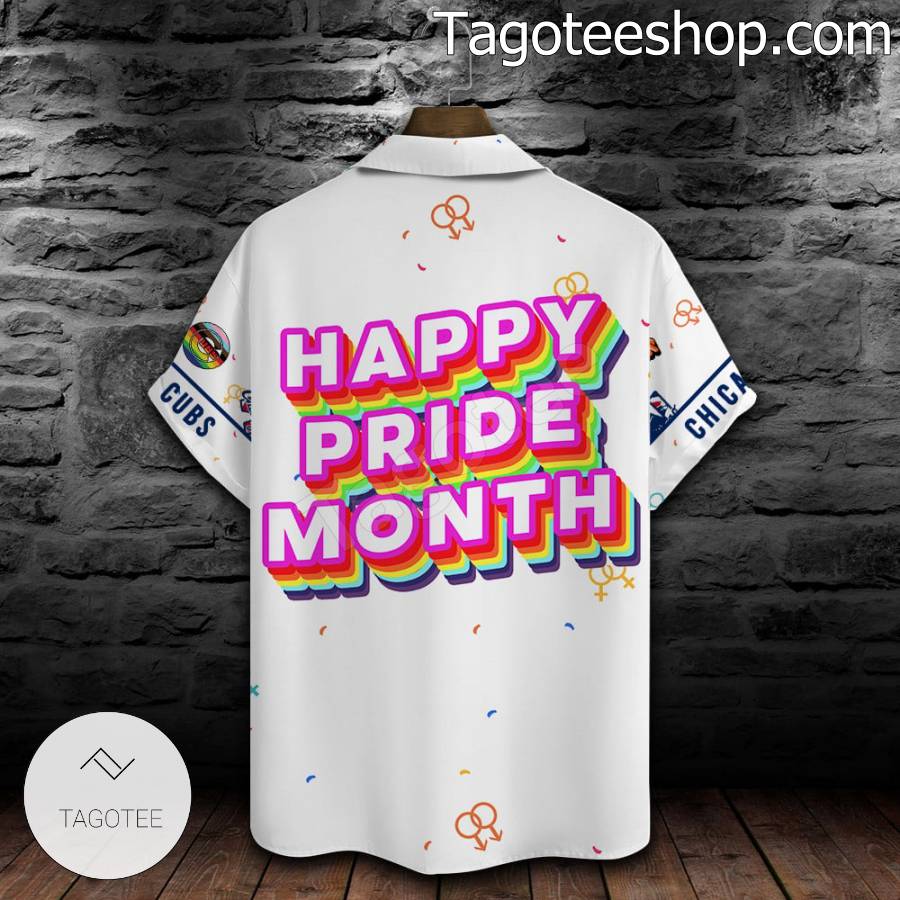 Chicago Cubs MLB Pride LGBTQ+ Short Sleeve Shirt b