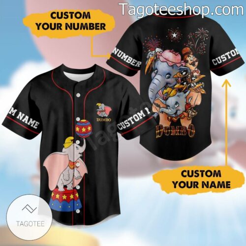 Dumbo Show Personalized Baseball Button Down Shirts
