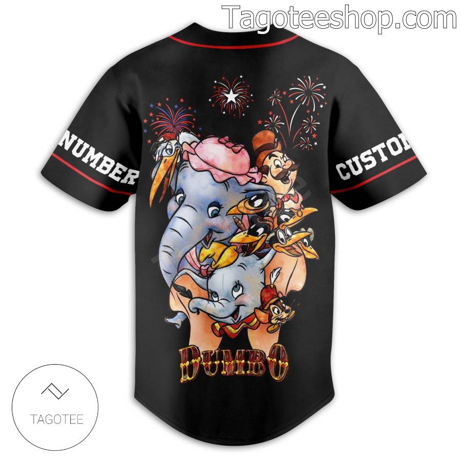 Dumbo Show Personalized Baseball Button Down Shirts b