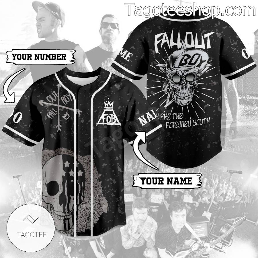 Fall Out Boy We Are The Poisoned Youth Personalized Baseball Button Down Shirts