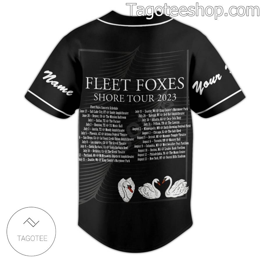 Fleet Foxes Shore Tour 2023 Personalized Baseball Jersey a