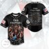 Foo Fighters Band Tour Baseball Button Down Shirts