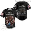 Foo Fighters Band Tour Baseball Button Down Shirts a