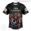 Foo Fighters Band Tour Baseball Button Down Shirts b