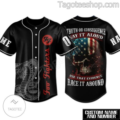 Motley Crue If You Wanna Live Life On Your Own Terms Skull American Flag Personalized Baseball Button Down Shirts