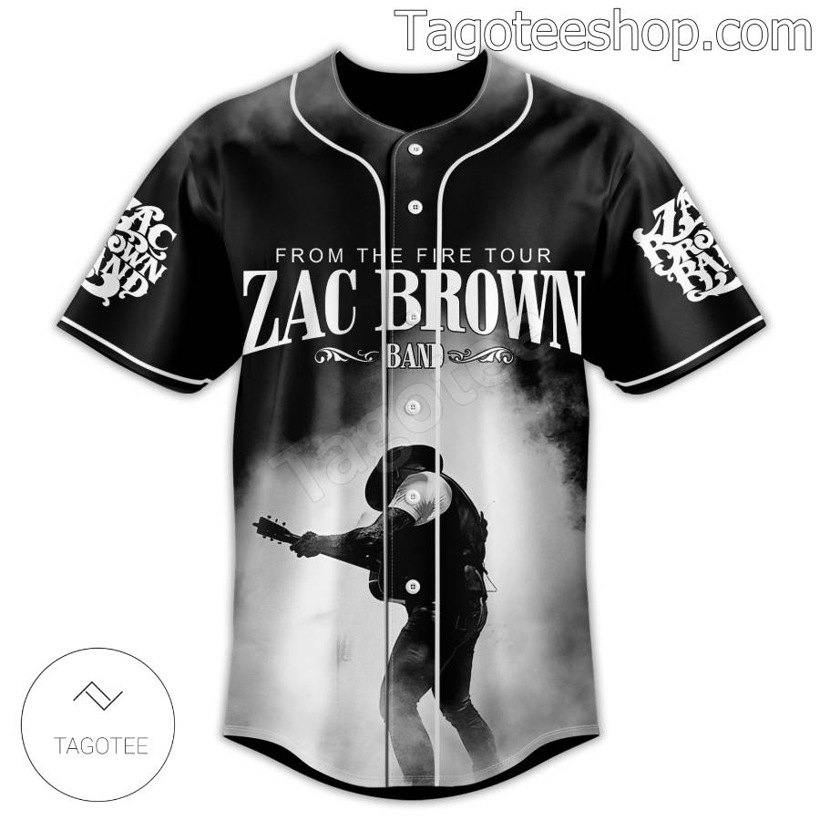 From The Fire Tour Zac Brown Band Baseball Jersey b