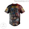 Guns N' Roses Middle East Europe North America 2023 Signatures Baseball Jersey b
