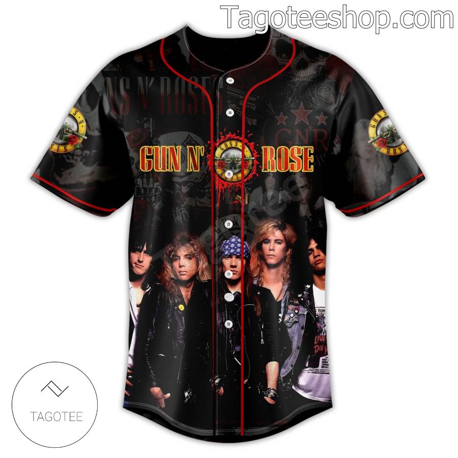 Guns N' Roses Rock Band Personalized Baseball Jersey b