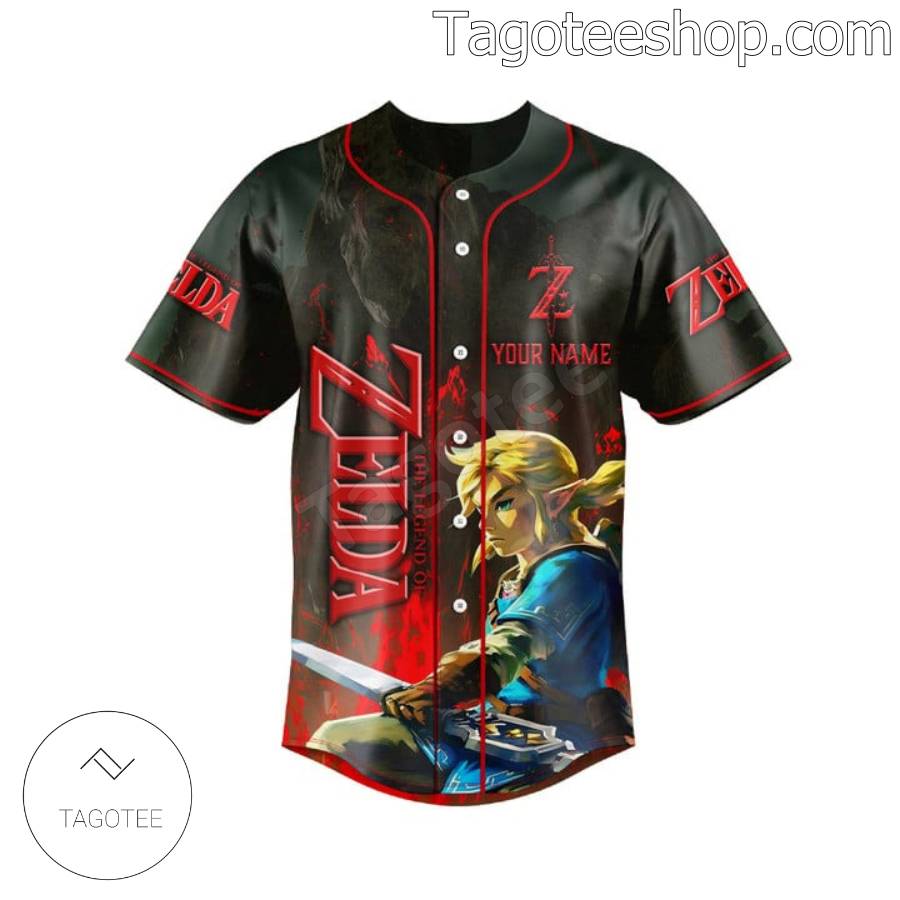 I Would Make A Zelda Pun Dut Don't Wanna Tri And Force It Personalized Baseball Jersey b