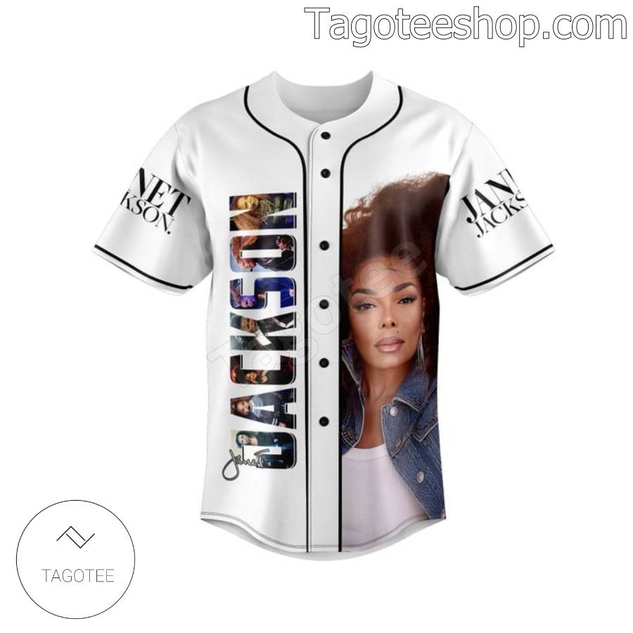 Janet Jackson Signature Personalized Baseball Jersey b