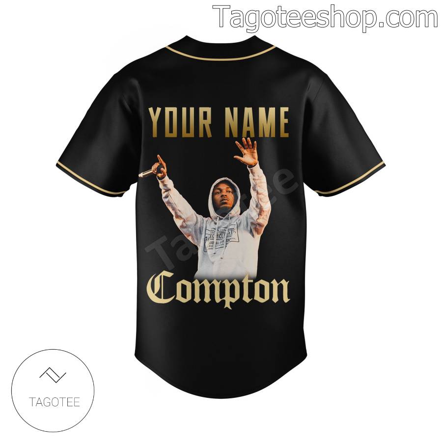 Kendrick Lamar Compton Personalized Baseball Button Down Shirts b