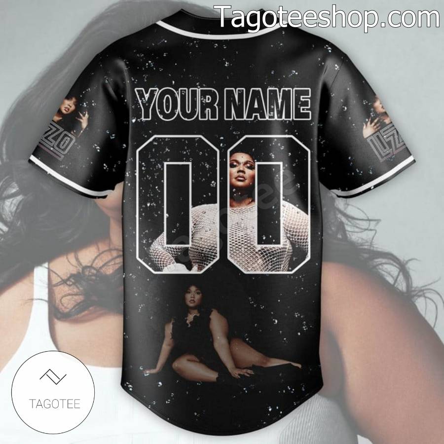 Lizzo Glitter Personalized Baseball Jersey b