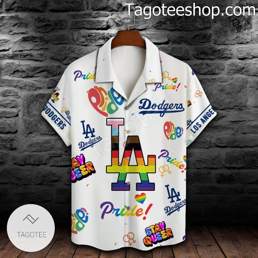 Los Angeles Dodgers MLB Pride LGBTQ+ Short Sleeve Shirt a
