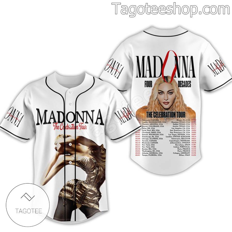 Madonna The Celebration Tour Baseball Jersey a