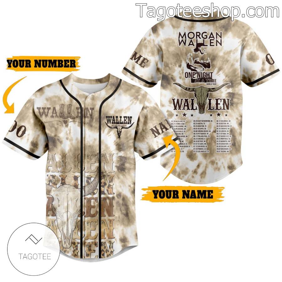 Morgan Wallen One Night At A Time Tour Personalized Baseball Button Down Shirts