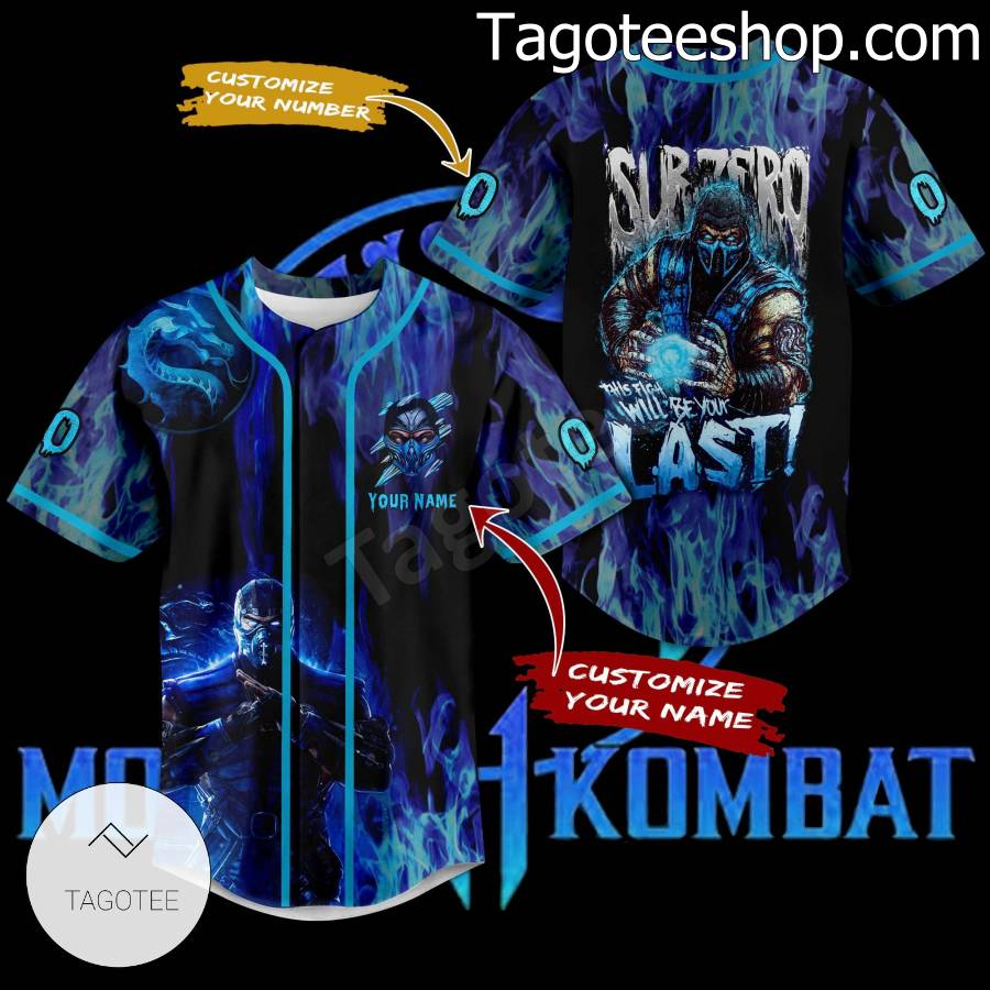 Mortal Kombat Sub Zero This Fight Will Be Your Last Personalized Baseball Button Down Shirts
