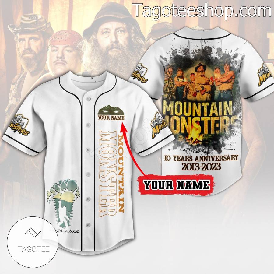 Mountain Monsters 10 Years Anniversary 2013-2023 Baseball Button Down Shirts