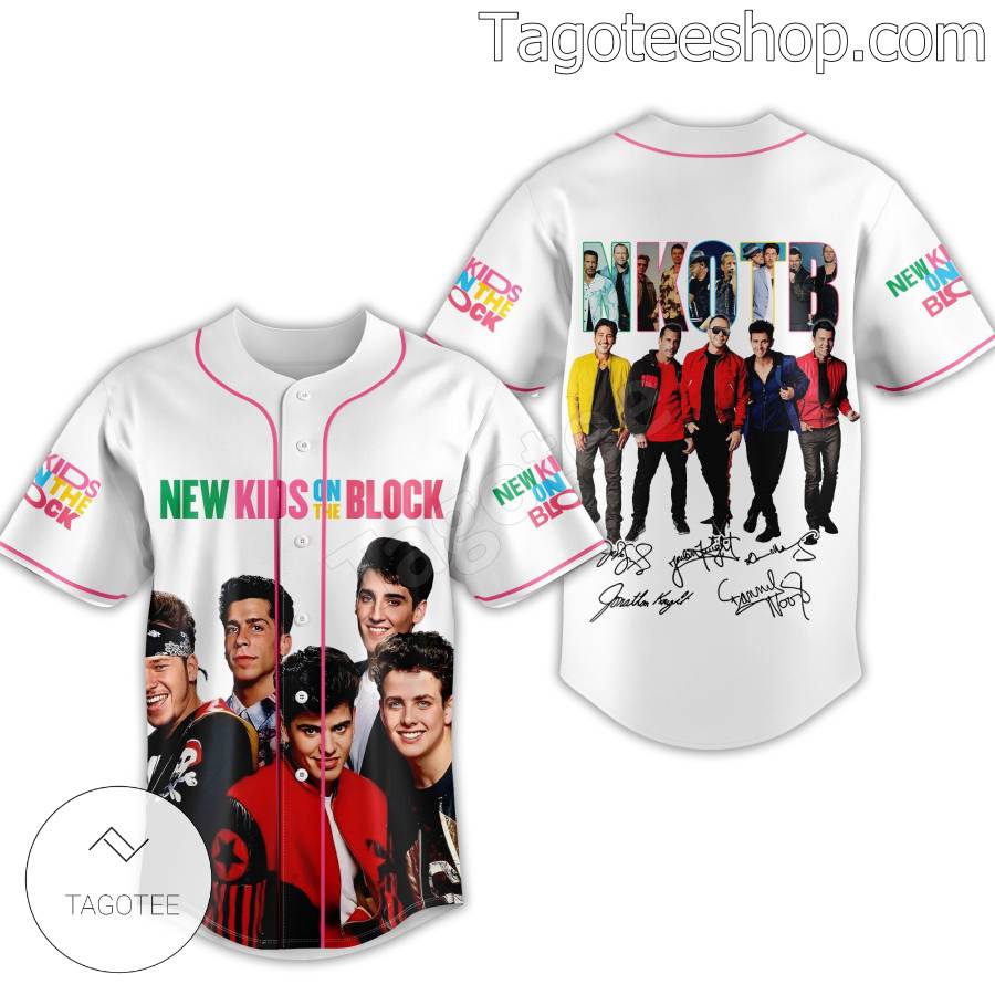 New Kids On The Block Signatures Baseball Jersey a