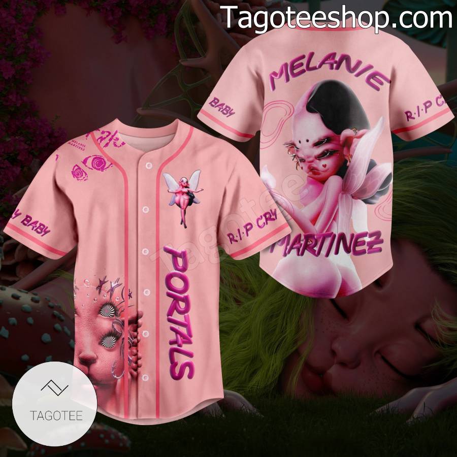 Portals Melanie Martinez Rip Crybaby Baseball Button Down Shirts