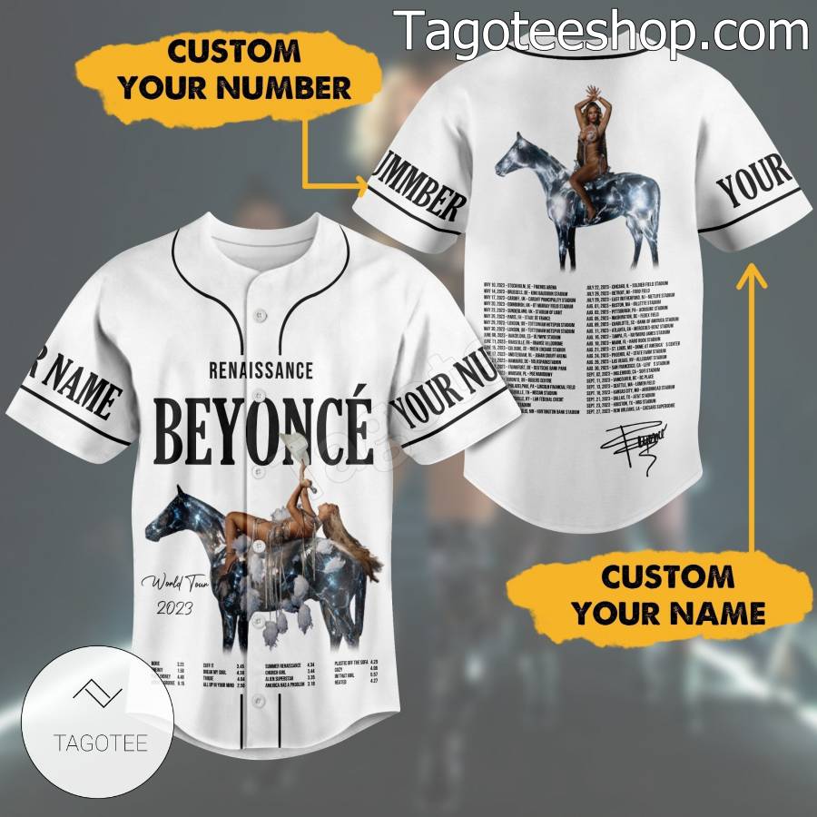 Renaissance Beyonce World Tour 2023 Personalized Baseball Button Down Shirts