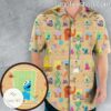 Sesame Street Apartment Windows Pattern Short Sleeve Shirts a