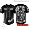 Sons Of Anarchy President Men Of Mayhem Personalized Baseball Button Down Shirts: