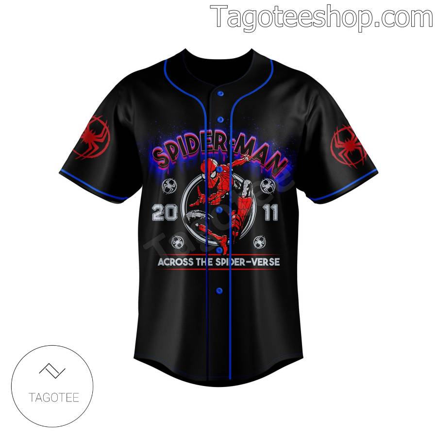 Spider-man 2011 Across The Spider-verse Personalized Baseball Button Down Shirts a