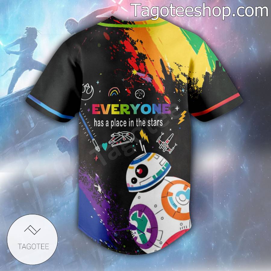 Star Wars May The Pride Be With Us Lgbt Baseball Button Down Shirts b