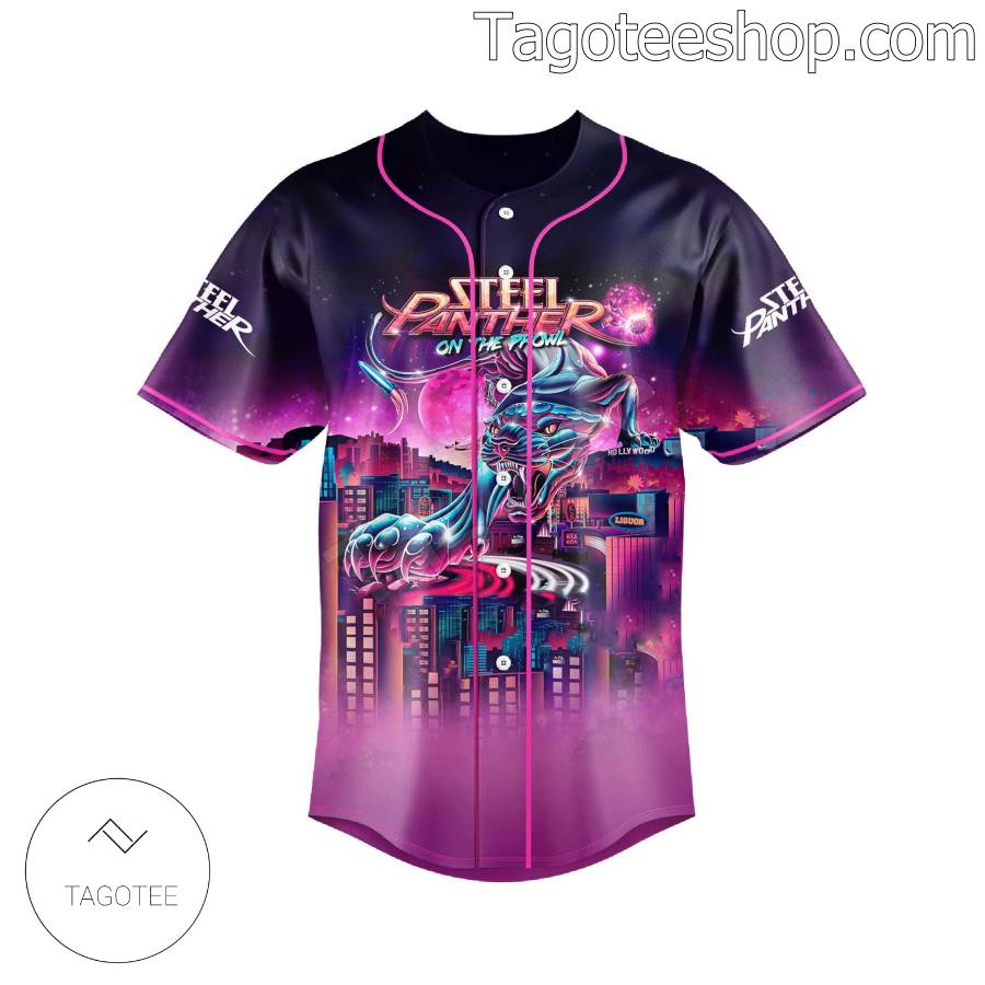 Steel Panther On The Prowl Tour Baseball Jersey b