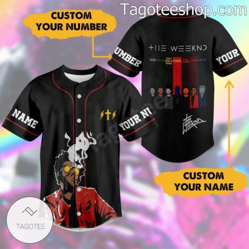The Weeknd Personalized Baseball Button Down Shirts