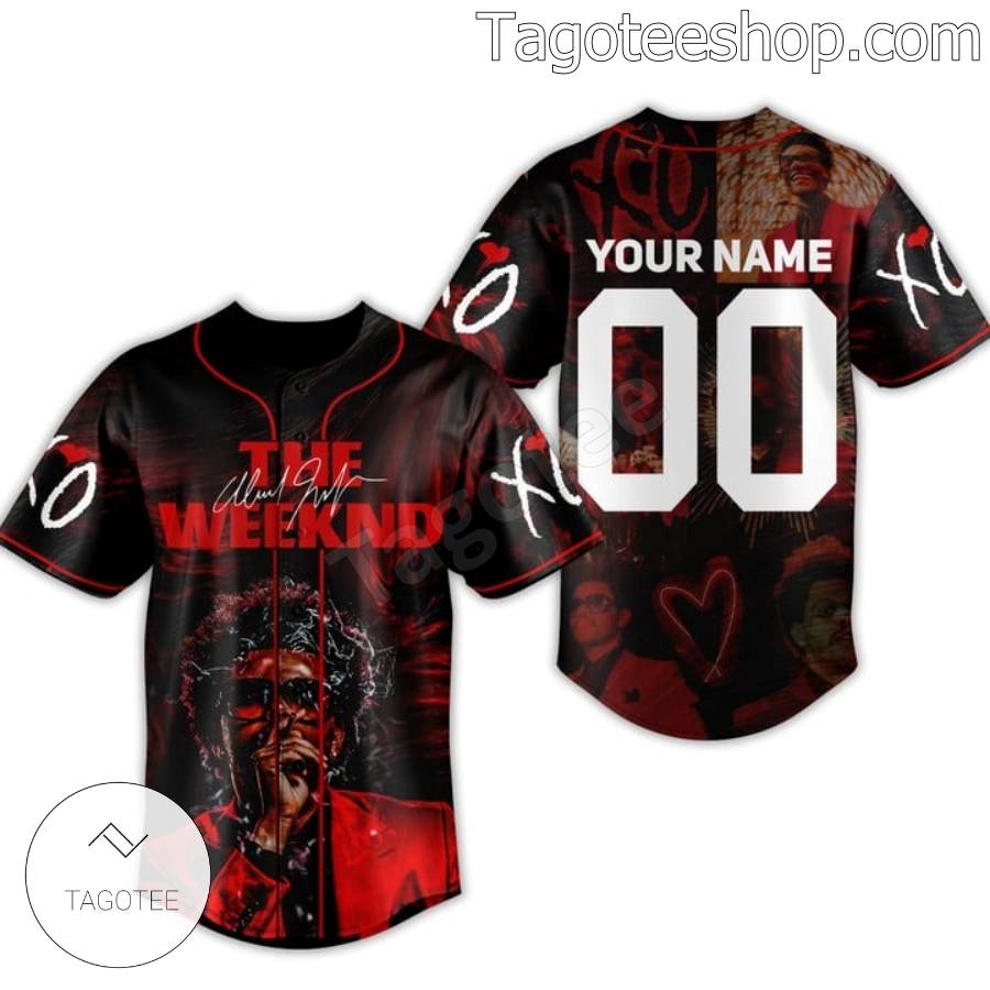 The Weeknd Xo Signature Personalized Baseball Jersey a