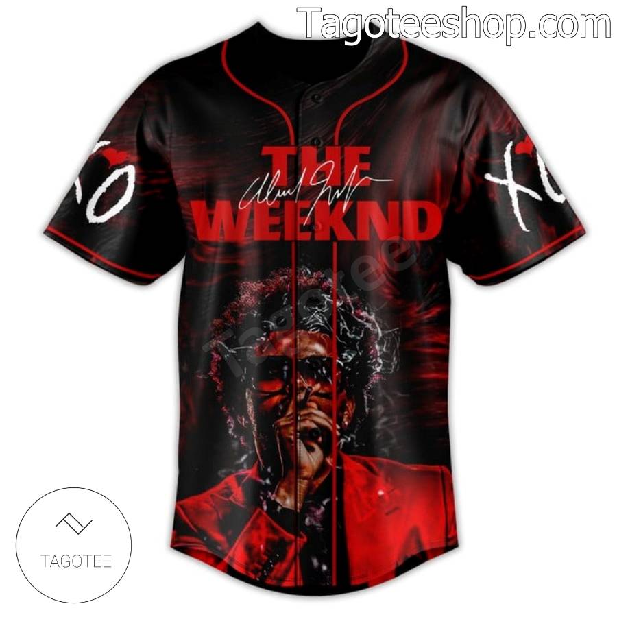 The Weeknd Xo Signature Personalized Baseball Jersey b