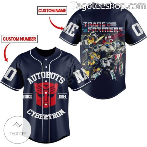 Transformers Autobots Cybertron Personalized Baseball Button Down Shirts