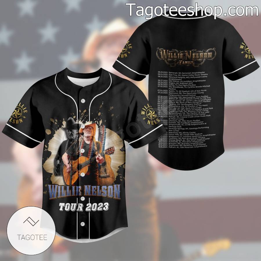 Willie Nelson Tour 2023 Personalized Baseball Button Down Shirts: