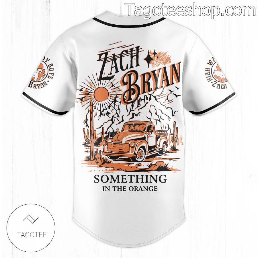 Zach Bryan Something In The Orange Baseball Jersey b