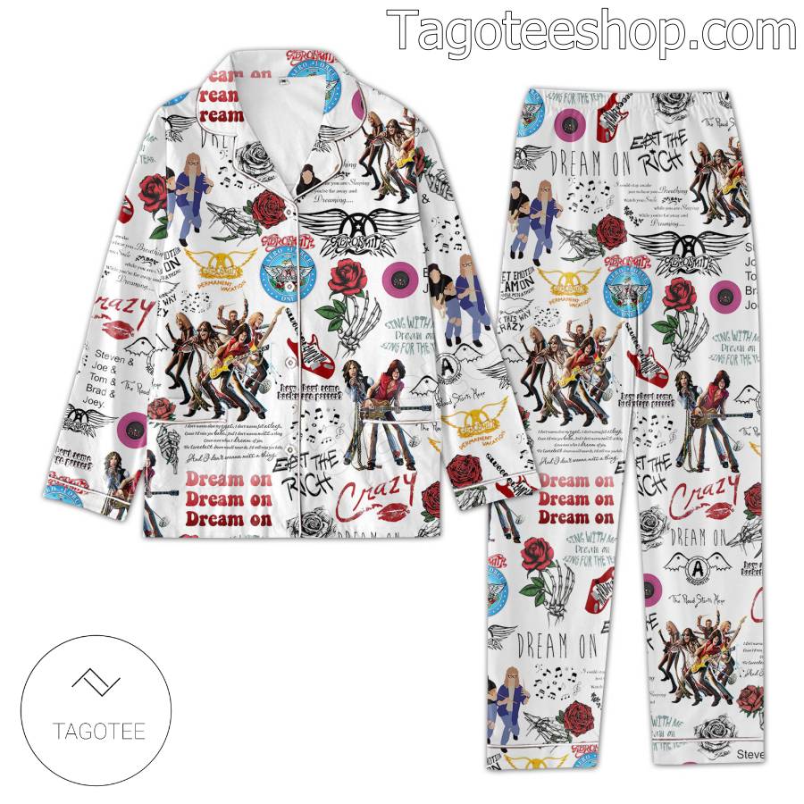 Aerosmith Pattern Matching Pajamas Set a