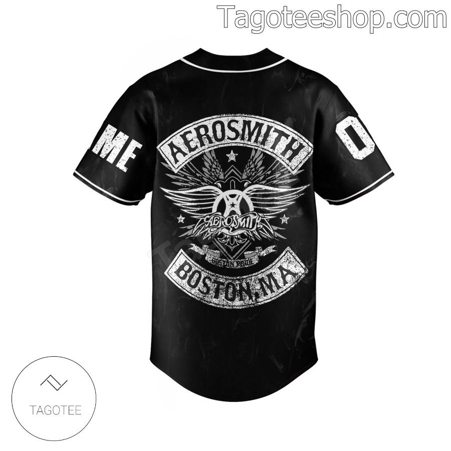Aerosmith The Bad Boys From Boston Personalized Fan Baseball Shirts Sports b